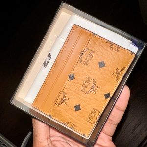 Authentic New With Box MCM Card Case